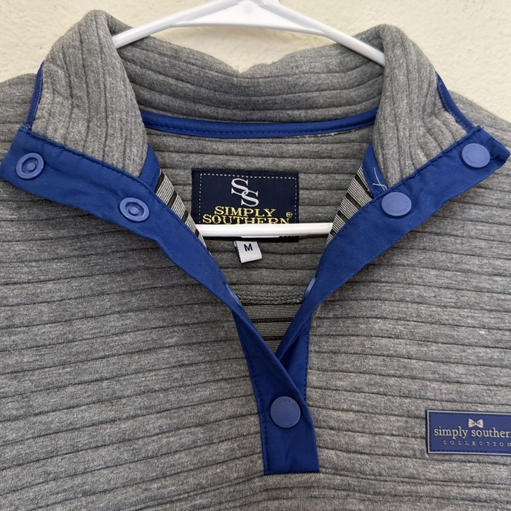 Simply Southern Ribbed Snap Button Pullover - Picture 6 of 8